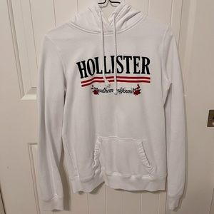 White Hollister Hoodie • Size Small